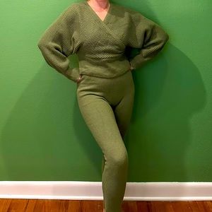 Warm and cozy knit suite